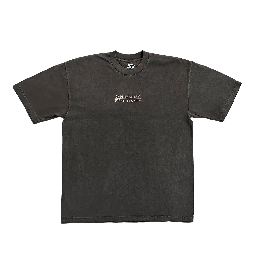 【SATIIIZ】Pawson Vintage Washing Rivet T-Shirt 255G Washed Gradient Vintage Loose T shirt,T-shirt & Polo