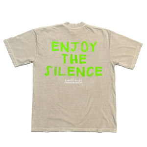 Santee Alley "Enjoy The Silence" Shirt (Mushroom/Lime)