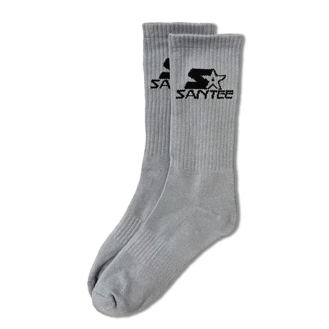 SANTEE LOGO CREW SOCK (GREY)