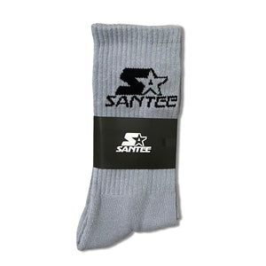 SANTEE LOGO CREW SOCK (GREY)