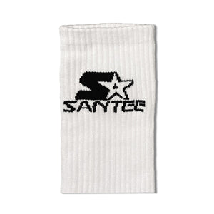 SANTEE LOGO CREW SOCK (WHITE)